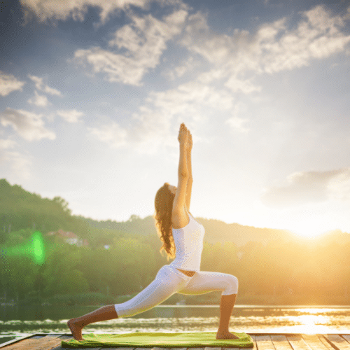 Woman doing yoga