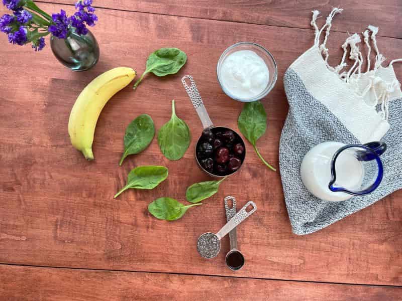 cherry banana smoothie