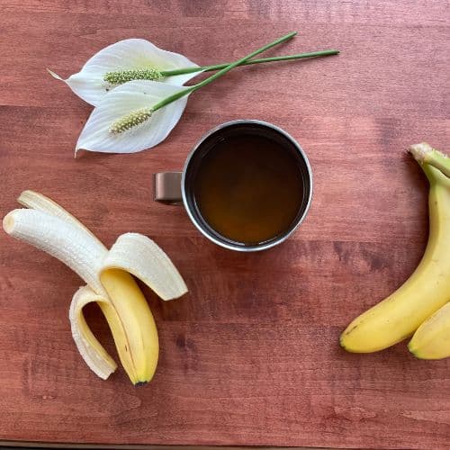 Banana peel tea for sleeping