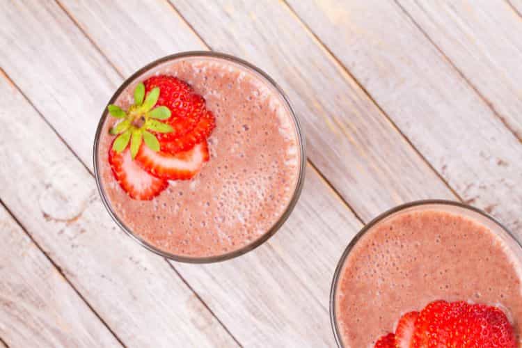 Chocolate protein smoothie