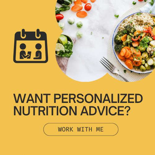 Want personalized nutrition advice? Work with Dr. Su-Nui Escobar, registered dietitian. A bowl of quinoa with roasted broccoli, carrots, and Brussels sprouts.