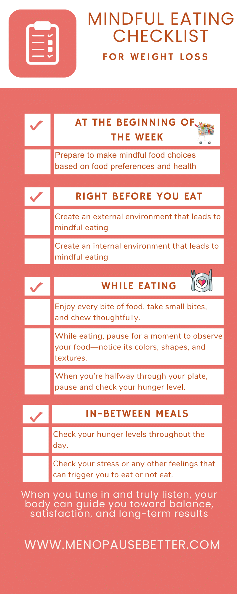 Mindful Eating Checklist